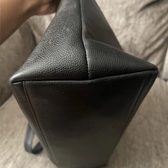 Chanel large CC tote bag caviar leather - Picture 6 of 11